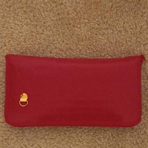 Vintage genuine leather red, small clutch purse (size 8 X 4)